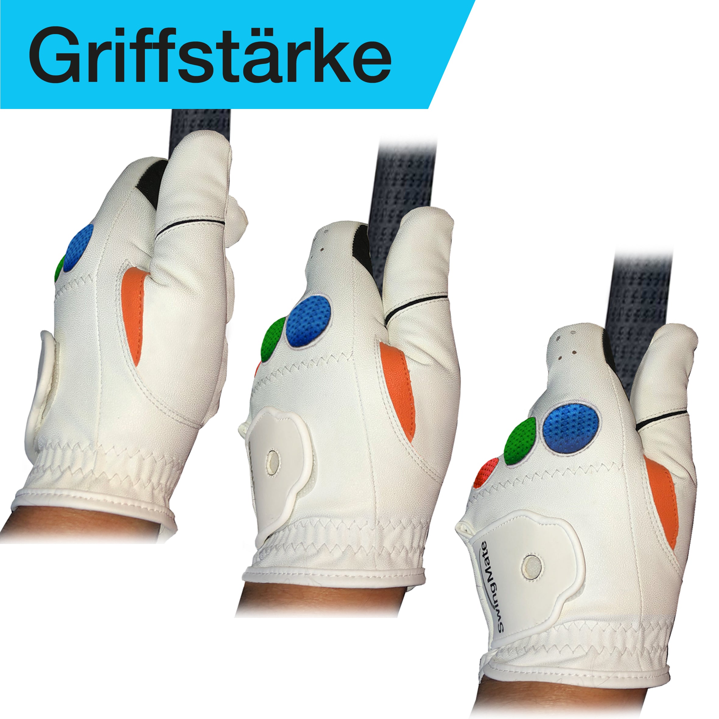 „Grip Tech Trainingshandschuh für die perfekte Griffstärke beim Schwung.“